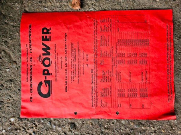 IMG_1646 Système G power BMW e46