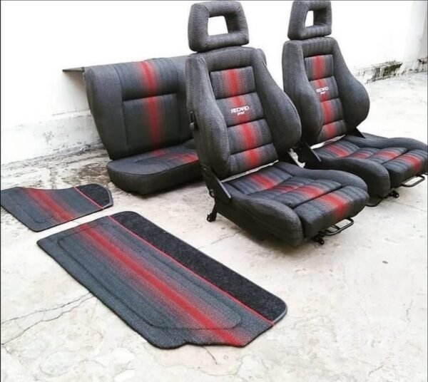 Kit complet Recaro Laguna Red – VW Golf Mk2