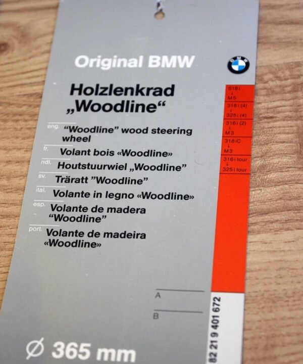 Volant BMW E30 Nardi Woodline